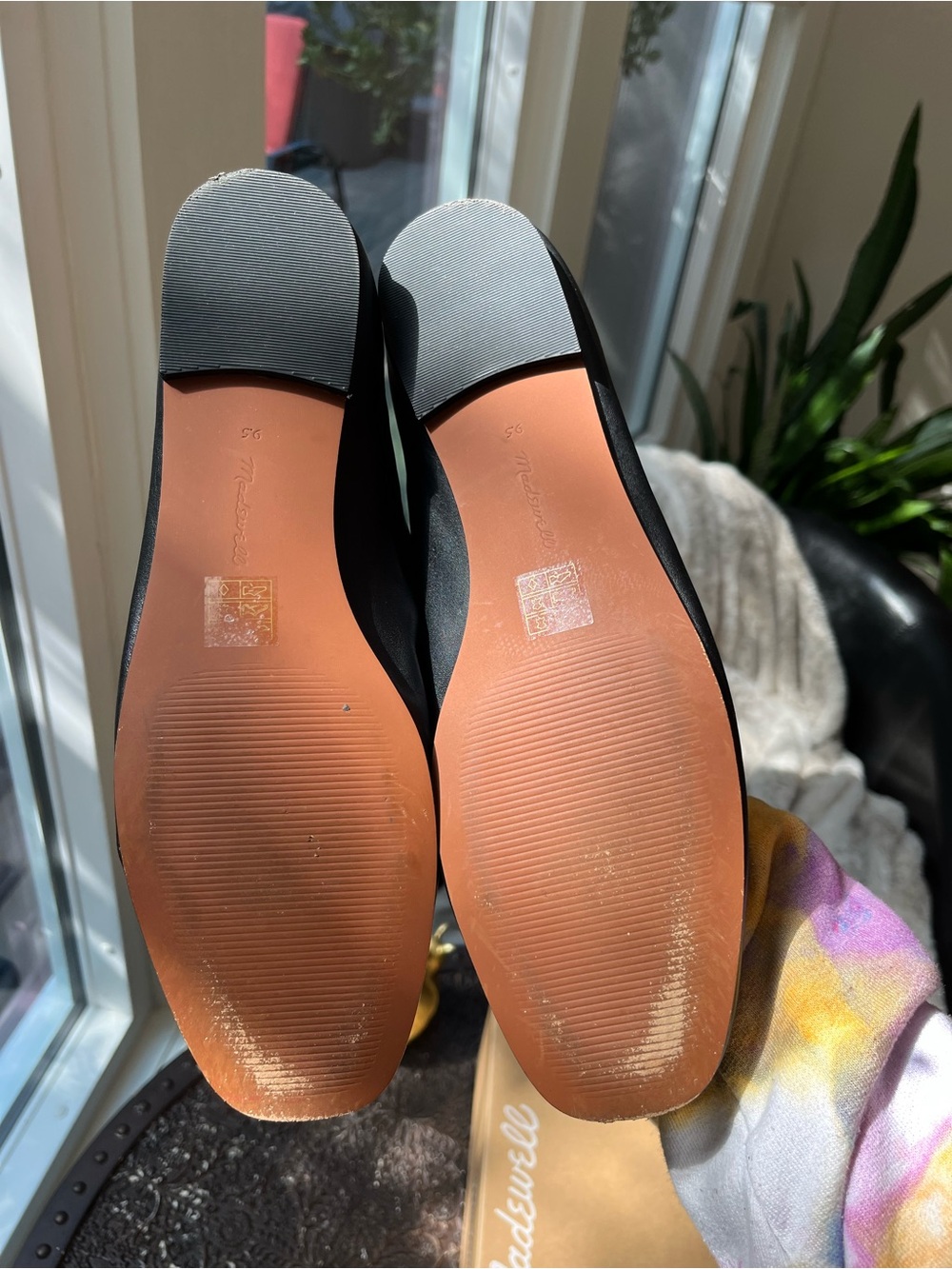 🖤MADEWELL THE GRETA LEATHER BALLET FLATS IN BLACK 9.5 - Picture 11 of 11